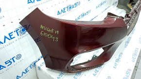 Front bumper bare Honda Insight 19-22 red, scratches, cracks in fasteners, cracks