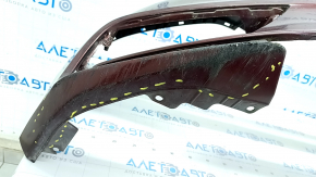 Front bumper bare Honda Insight 19-22 red, scratches, cracks in fasteners, cracks