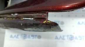 Front bumper bare Honda Insight 19-22 red, scratches, cracks in fasteners, cracks