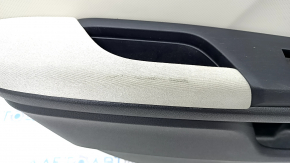 Door trim card rear left Honda Insight 19-22 black, gray insert, armrest cloth, scratches, needs cleaning, cracks in fasteners