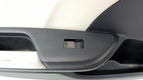 Door trim card rear left Honda Insight 19-22 black, gray insert, armrest cloth, scratches, needs cleaning, cracks in fasteners