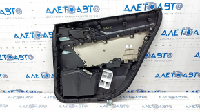 Door trim card rear left Honda Insight 19-22 black, gray insert, armrest cloth, scratches, needs cleaning, cracks in fasteners