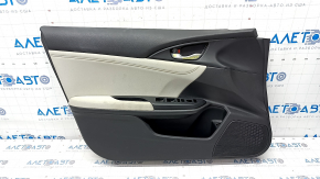 Door trim card front left Honda Insight 19-22 black, gray insert, armrest cloth, scratches, for cleaning