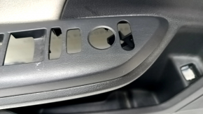 Door trim card front left Honda Insight 19-22 black, gray insert, armrest cloth, scratches, for cleaning