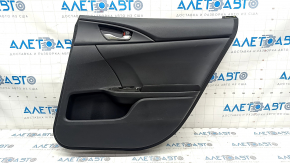Door trim card rear right Honda Civic X FC 16-21 4d black cloth with black insert, scratches, broken fasteners