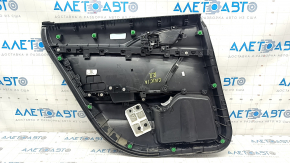Door trim card rear right Honda Civic X FC 16-21 4d black cloth with black insert, scratches, broken fasteners