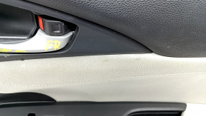 Door trim card front right Honda Insight 19-22 black, gray insert, armrest cloth, scratches, for cleaning