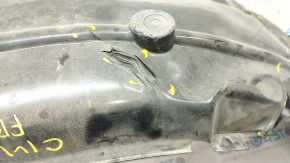 Front right mudguard Honda Civic X FC 16-18 tears, cracks