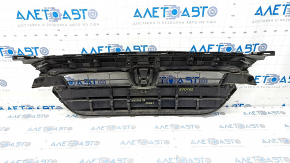Radiator grille Honda Insight 19-22 complete with emblem, sand, bumps, scratches, crack in fastening