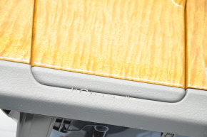 Center console trim with cup holder Toyota Highlander 08-10 gray, light wood, scratches
