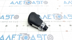 Gear knob Honda Civic X FC 16-21 black rubber, scratches, break, chrome chipped