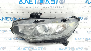Headlight front left bare Honda Civic X FC 16-18 halogen, for polishing