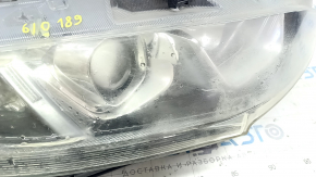 Headlight front right bare Honda Civic X FC 16-18 halogen, for polishing, driftwood, mounting defect