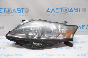 Headlight front left bare Lexus RX350 RX450h 10-12 dorest halogen, for polishing