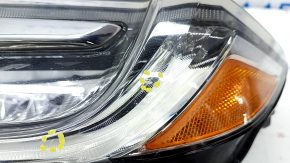 Headlight front left complete Honda Insight 19-22 LED sand, pokes
