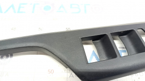 Front left window lift control trim Honda Civic X FC 16-21 4d black, scratches