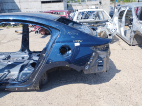Quarter wing rear left Mazda 3 19-4d, blue, on the body, dented, bumps