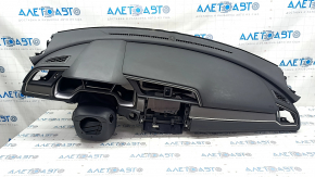 Torpedo front panel with AIRBAG Honda Civic X FC 16-21 black, butt, rusty pyropatron