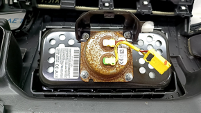 Torpedo front panel with AIRBAG Honda Civic X FC 16-21 black, butt, rusty pyropatron
