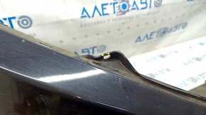 Front bumper bare Honda Civic X FC 16-18 black, scratches, broken fasteners, cracks