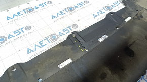 Front bumper bare Honda Civic X FC 16-18 black, scratches, broken fasteners, cracks