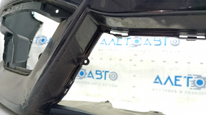 Front bumper bare Honda Civic X FC 16-18 black, scratches, broken fasteners, cracks