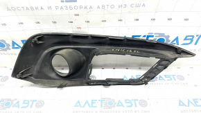Bumper grille left Honda Civic X FC 16-18 under fog lights, under cruise, broken mount