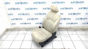 Driver's seat Infiniti QX50 19- with airbag, electric, heated, beige leather, worn, scratches on the back, needs cleaning