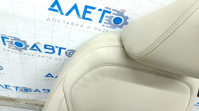 Driver's seat Infiniti QX50 19- with airbag, electric, heated, beige leather, worn, scratches on the back, needs cleaning
