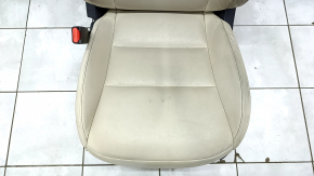 Driver's seat Infiniti QX50 19- with airbag, electric, heated, beige leather, worn, scratches on the back, needs cleaning