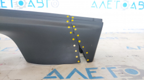 Driver's seat bracket cover left Tesla Model X 16-21 complete, black, crack, missing fragment, broken mount
