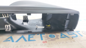 Driver's seat bracket cover left Tesla Model X 16-21 complete, black, crack, missing fragment, broken mount