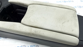 Central console armrest and cup holders Honda Insight 19-22 gray, armrest cloth, scratches, dry cleaning