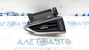 Front panel air duct deflector right Infiniti QX50 19- black with chrome