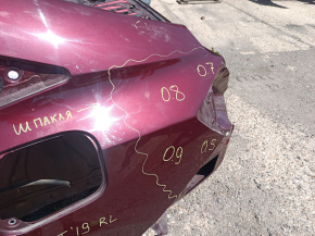 Quarter wing rear left Honda Insight 19-22 on the body, red, made, pokes