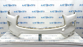 Bare front bumper Infiniti QX50 19- white QAB, broken fasteners, dented