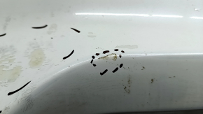 Bare front bumper Infiniti QX50 19- white QAB, broken fasteners, dented