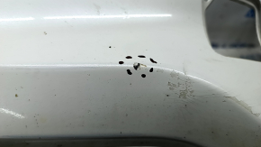 Bare front bumper Infiniti QX50 19- white QAB, broken fasteners, dented