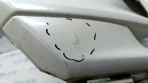 Bare front bumper Infiniti QX50 19- white QAB, broken fasteners, dented