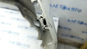 Bare front bumper Infiniti QX50 19- white QAB, broken fasteners, dented