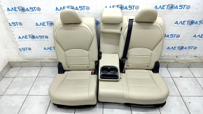 Rear row of seats 2nd row Infiniti QX50 19- beige leather, for cleaning
