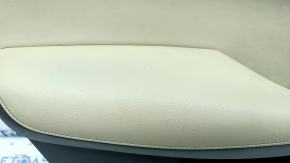 Door trim card front left Infiniti QX50 19- beige leather, scratches on the trim, worn