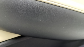 Door trim card rear right Infiniti QX50 19- beige leather, butt, dent