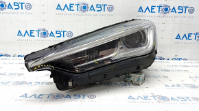 Headlight front left complete Infiniti QX50 19- LED sand, pokes, glass came apart