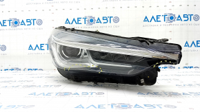 Front right headlight complete Infiniti QX50 19- LED sand, cracks, glass came apart