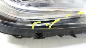 Front right headlight complete Infiniti QX50 19- LED sand, cracks, glass came apart