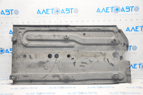 Front left underbody protection Hyundai Sonata 11-15 tears