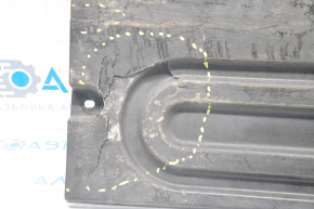 Front left underbody protection Hyundai Sonata 11-15 tears