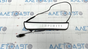 Door sill trim outer rear left Infiniti QX50 19- chrome with backlight, scratches