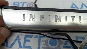 Door sill trim outer rear right Infiniti QX50 19- chrome with backlight, scratches